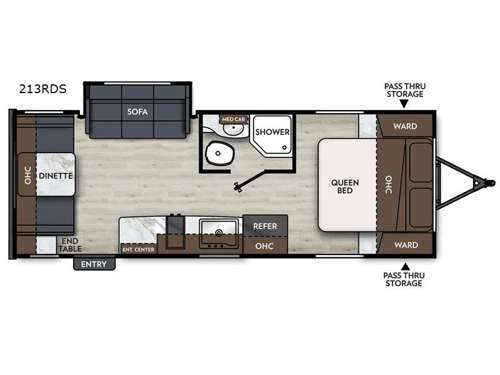 Apex Nano 213RDS Floorplan Image
