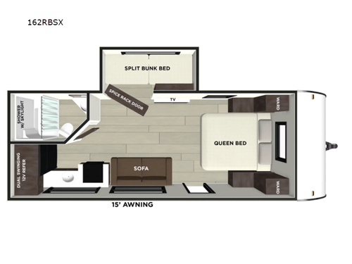 Salem FSX 162RBSX Floorplan Image