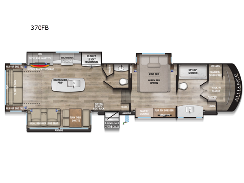Paradigm 370FB Floorplan Image