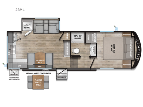 Avenue All-Access 23ML Floorplan Image