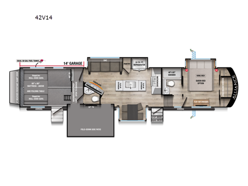 Valor 42V14 Floorplan Image