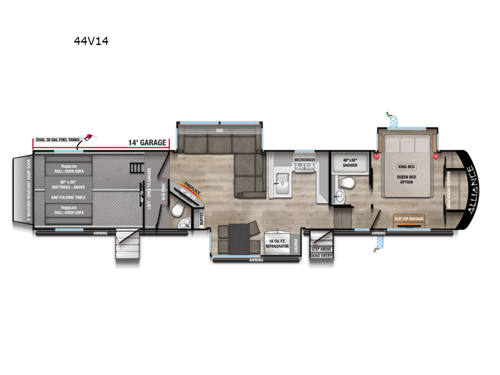 Valor 44V14 Floorplan Image