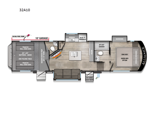 Valor All-Access 32A10 Floorplan Image