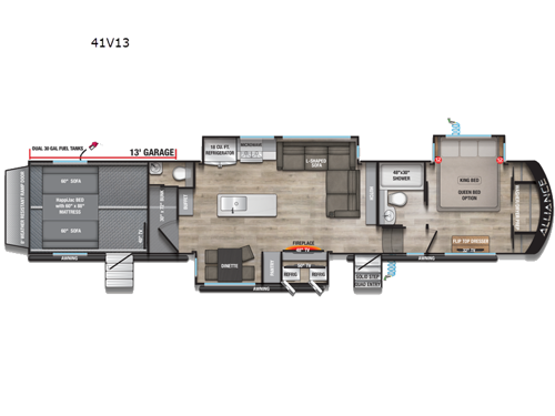 Valor 41V13 Floorplan Image