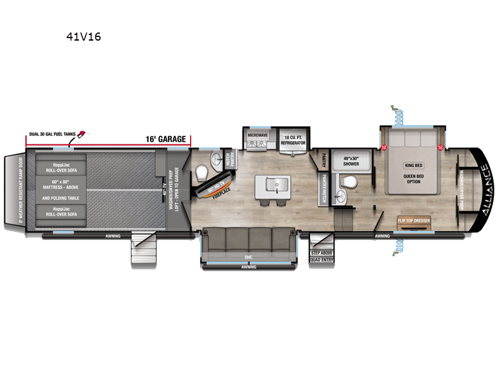 Valor 41V16 Floorplan Image