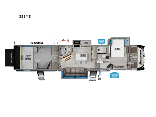 Momentum 381MS Floorplan Image