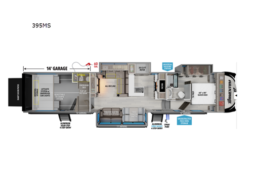 Momentum 395MS Floorplan Image