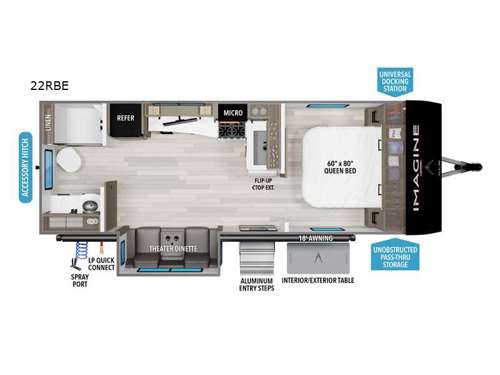 Imagine XLS 22RBE Floorplan Image