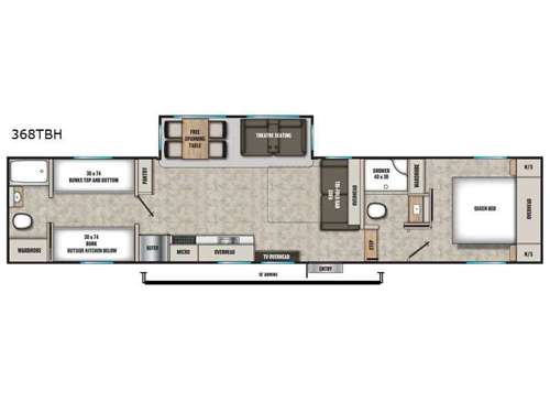 Phoenix Lite 368TBH Floorplan Image