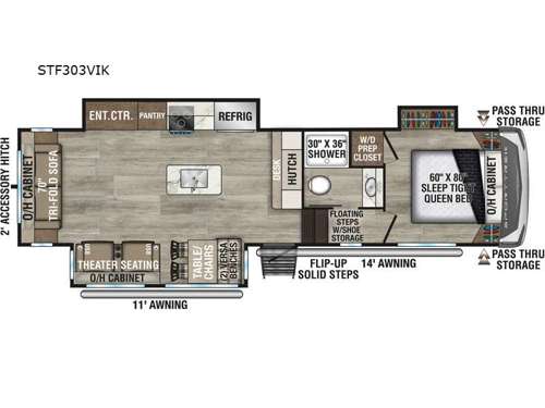 SportTrek STF303VIK Floorplan