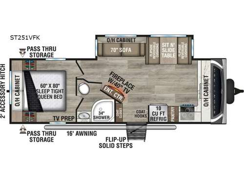 SportTrek ST251VFK Floorplan