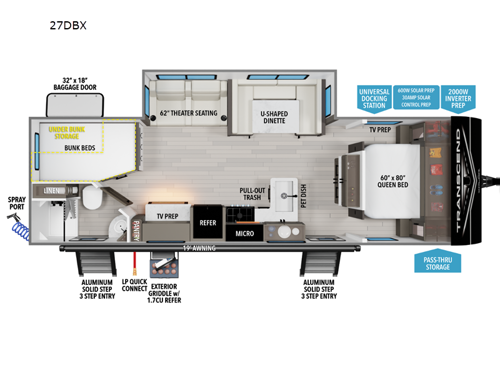 Transcend Xplor 27DBX Floorplan
