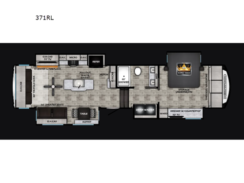 Redwood 371RL Floorplan Image