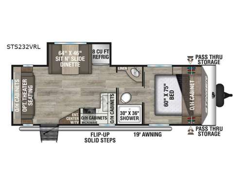 SportTrek Stinger STS232VRL Floorplan