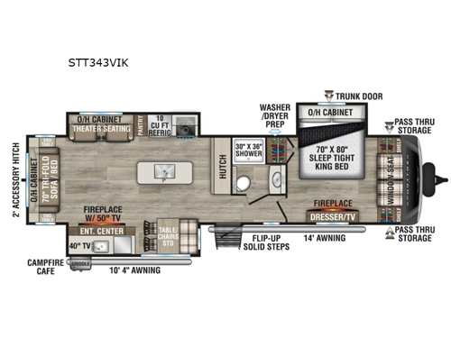 SportTrek Touring Edition STT343VIK Floorplan