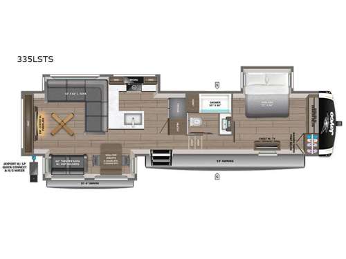 Eagle 335LSTS Floorplan
