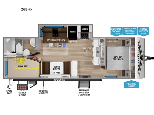 Transcend Xplor 26BHX Floorplan
