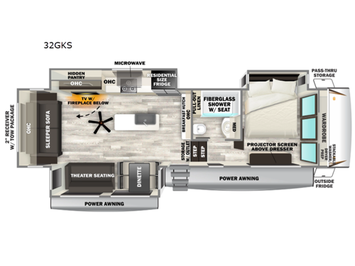 Cherokee Sabre 32GKS Floorplan