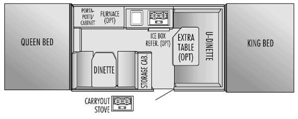 Floorplan - 2004 Jayco Quest 12 A