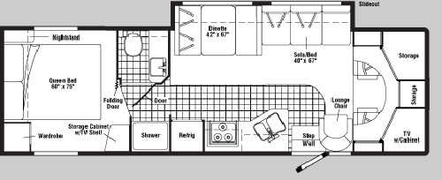 Floorplan - 2005 Winnebago Minnie Winnie 31 C