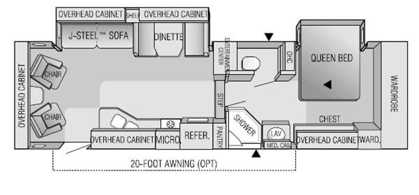 Floorplan - 2004 Jayco Designer 31 RLS