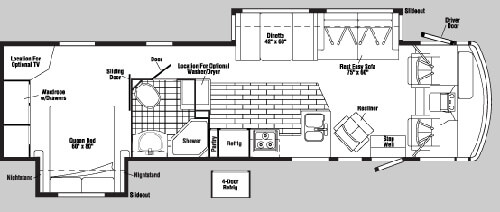 Floorplan - 2004 Itasca Sunrise 36 M