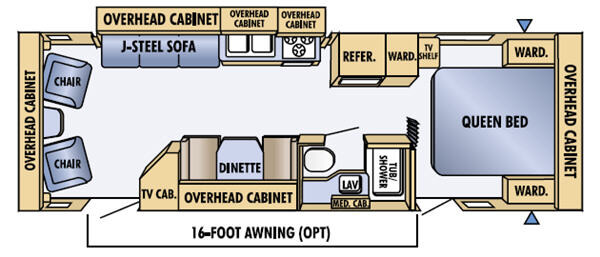 Floorplan - 2005 Jayco Jay Feather LGT 29 N