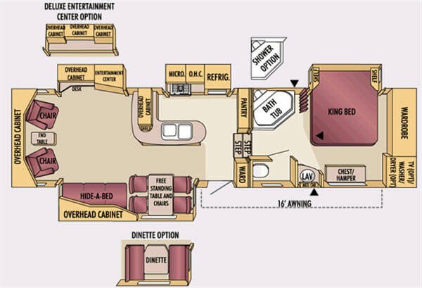 Floorplan - 2008 Jayco Designer 34RLQS