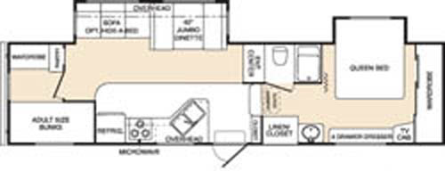 Floorplan - 2005 Keystone RV Mountaineer 318 BHS