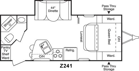 2006 keystone 2025 zeppelin 278rl floorplan