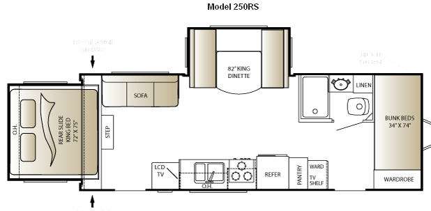 Floorplan - 2010 Keystone RV Outback 250RS
