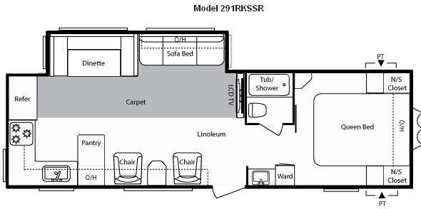 Floorplan - 2010 Keystone RV Springdale 291RKSSR