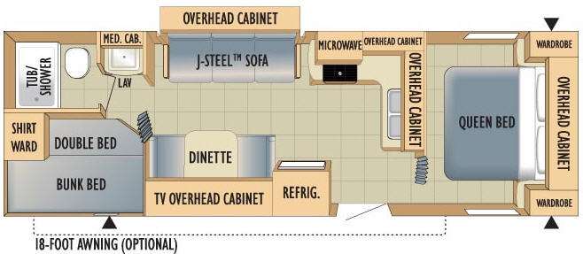 Floorplan - 2010 Starcraft  Autumn Ridge 297BHS