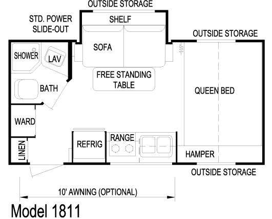 Floorplan - 2009 Skyline Nomad 1811B