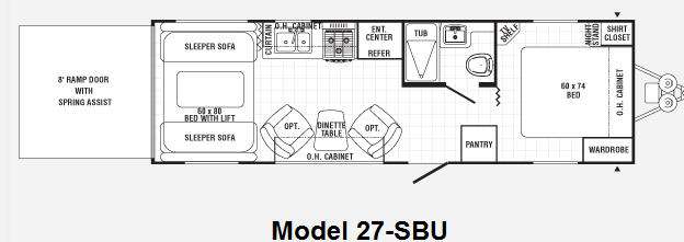 Puma 27sbu toy hauler sale