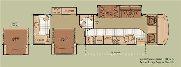 Floorplan - 2010 Fleetwood RV Terra Premium 36T
