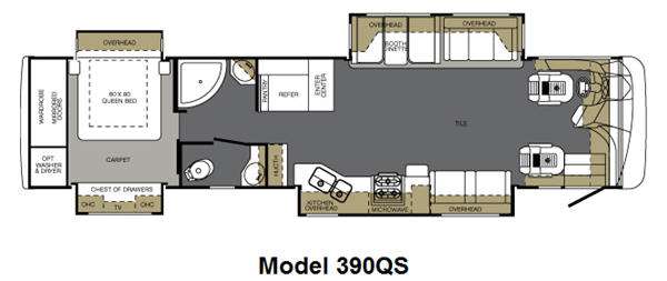 Floorplan - 2011 Forest River RV Berkshire 390QS