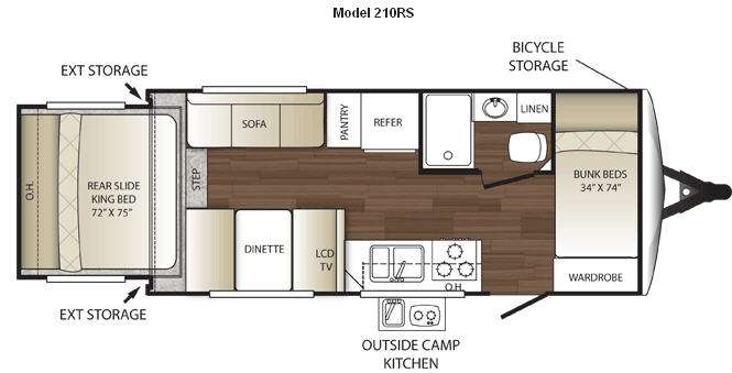 Floorplan - 2011 Keystone RV Outback 210RS