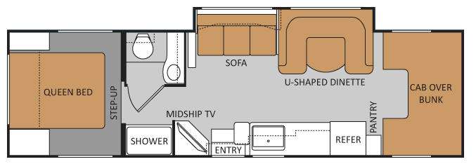 Floorplan - 2011 Four Winds RV Chateau 31K