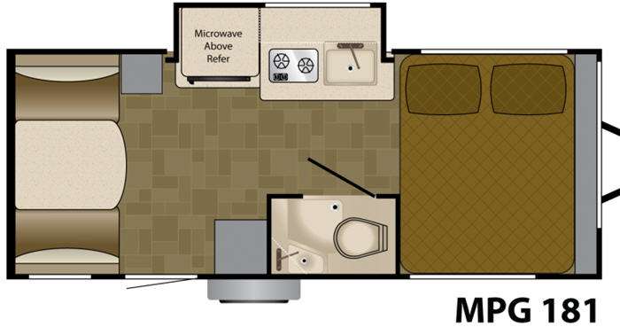 Floorplan - 2011 Heartland MPG 181