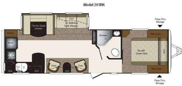 Floorplan - 2011 Keystone RV Laredo Super Lite 293RK