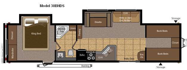 Used 2011 Keystone RV Hideout 38BHDS Park Models At Wolds RV Sales ...