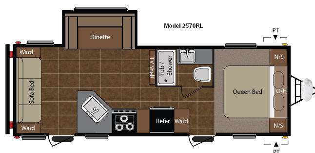 Floorplan - 2011 Keystone RV Summerland 2570RL