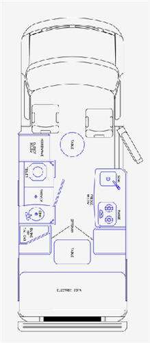 Floorplan - 2011 Pleasure-Way Ford Excel TS