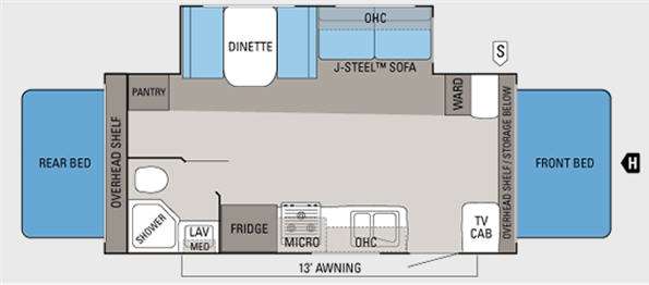 Floorplan - 2011 Jayco Jay Feather Select X21M
