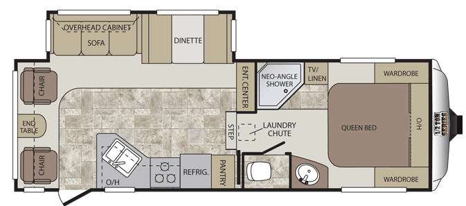 Floorplan - 2012 Keystone RV Cougar X-Lite 276RLSWE