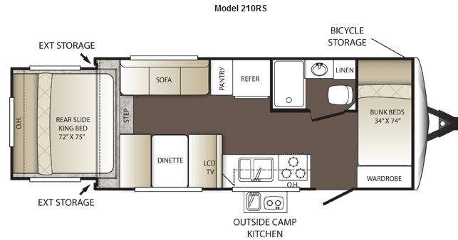 Floorplan - 2012 Keystone RV Outback 210RS