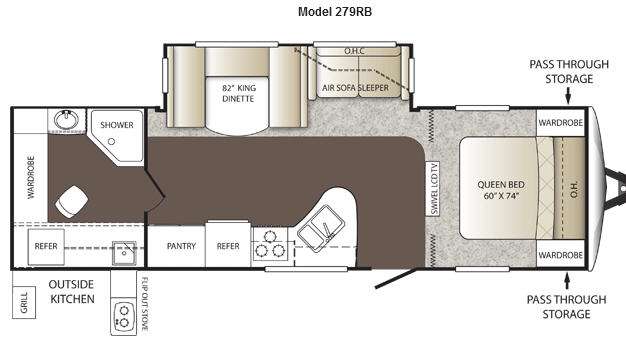 Floorplan - 2012 Keystone RV Outback 279RB
