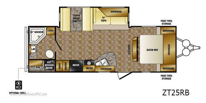 白湯ページ Used 2012 CrossRoads RV Zinger ZT25RB Travel Trailer at RVing