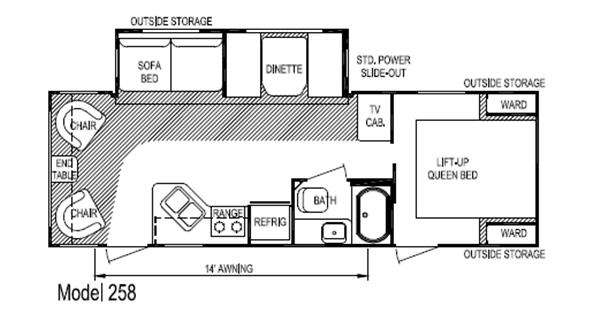 Floorplan - 2012 Skyline Nomad Joey Select 258